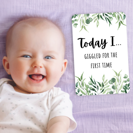 Baby Milestone Cards - Eucalyptus