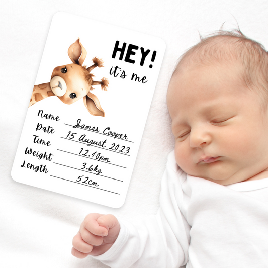 Baby Milestone Cards - Peeping Animals