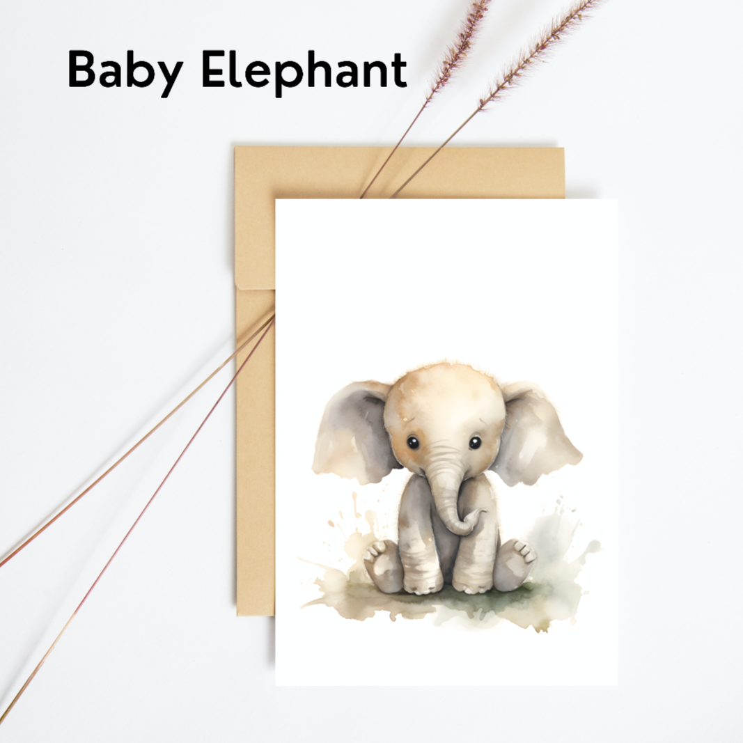 Elephant greeting card