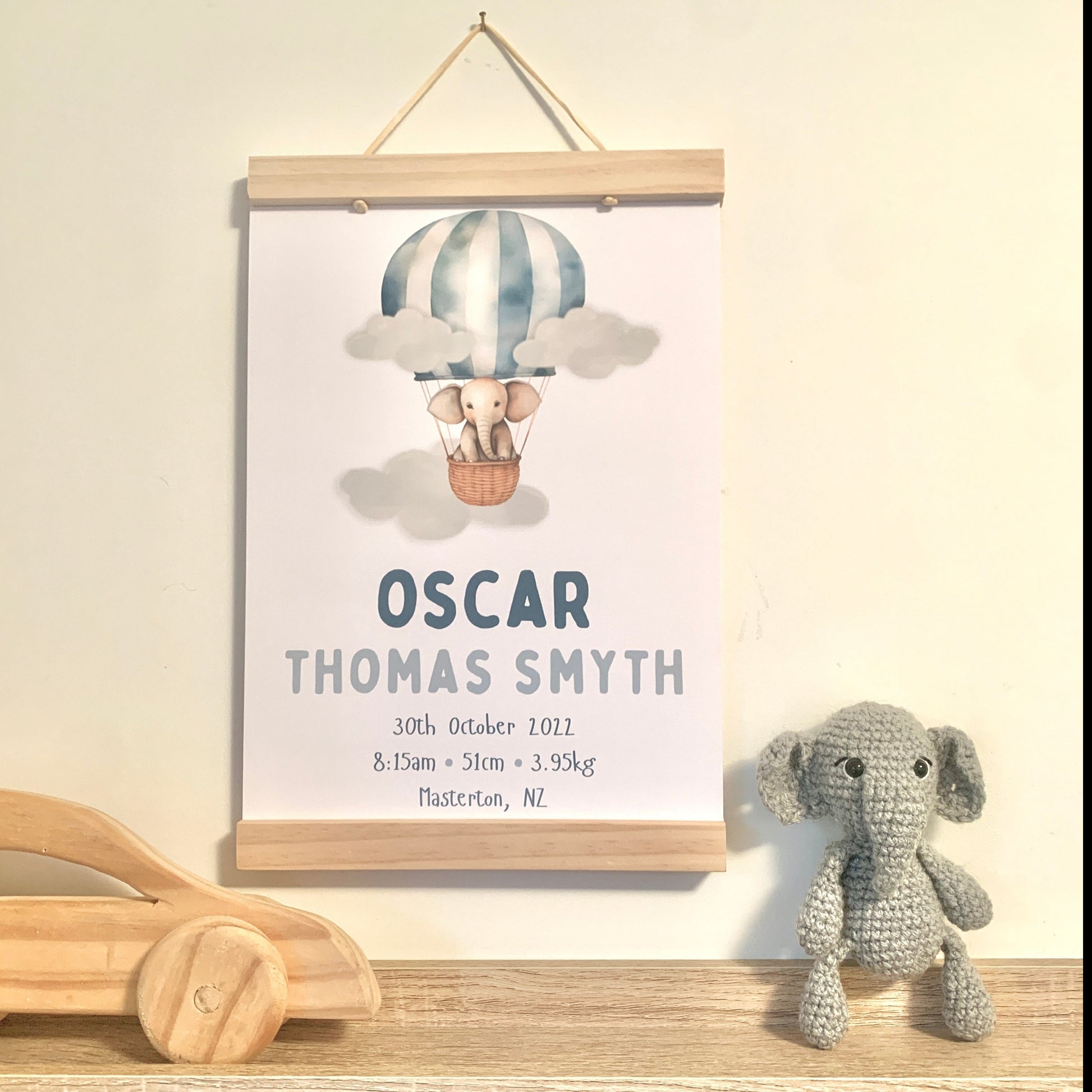 Example poster with hanger