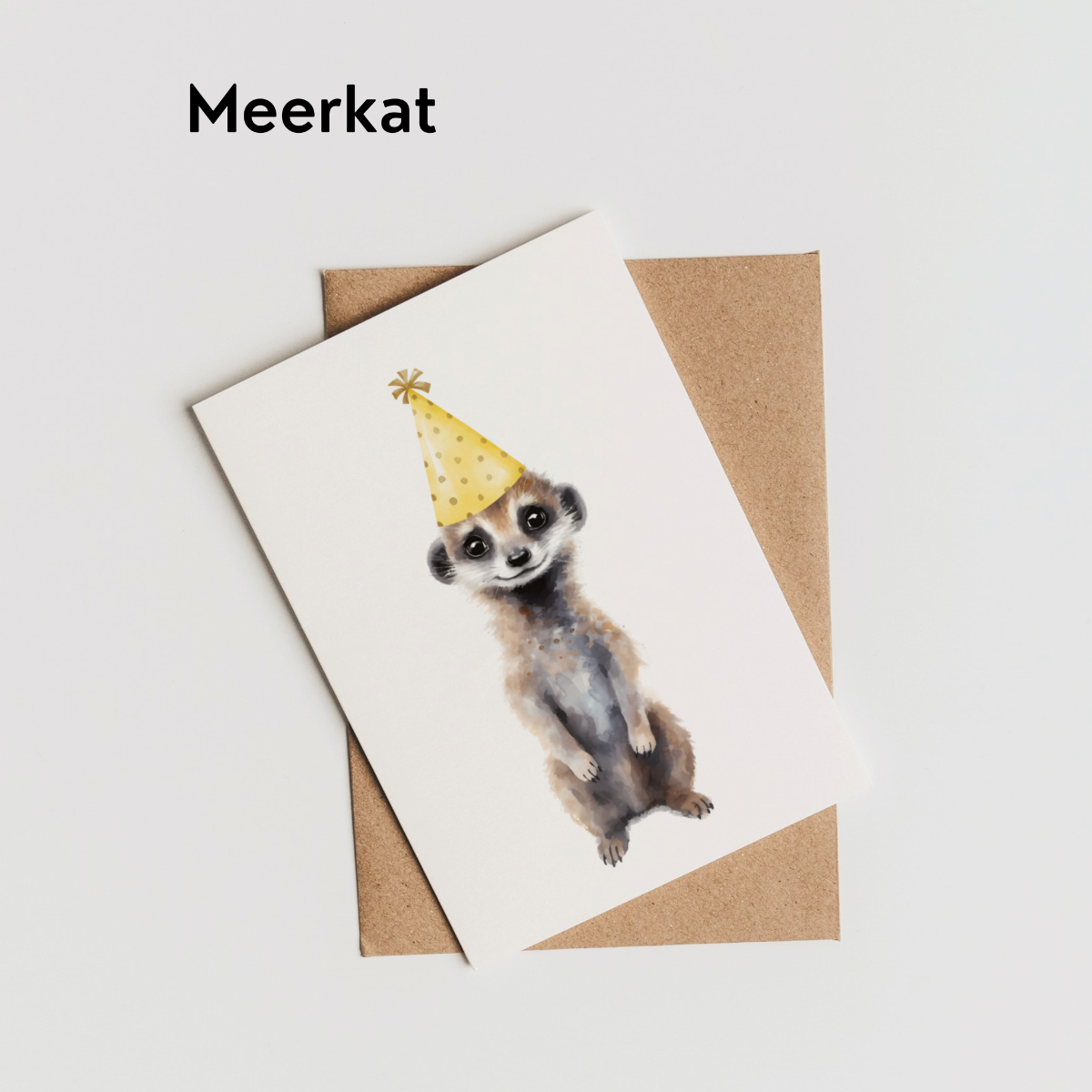 Meerkat birthday card