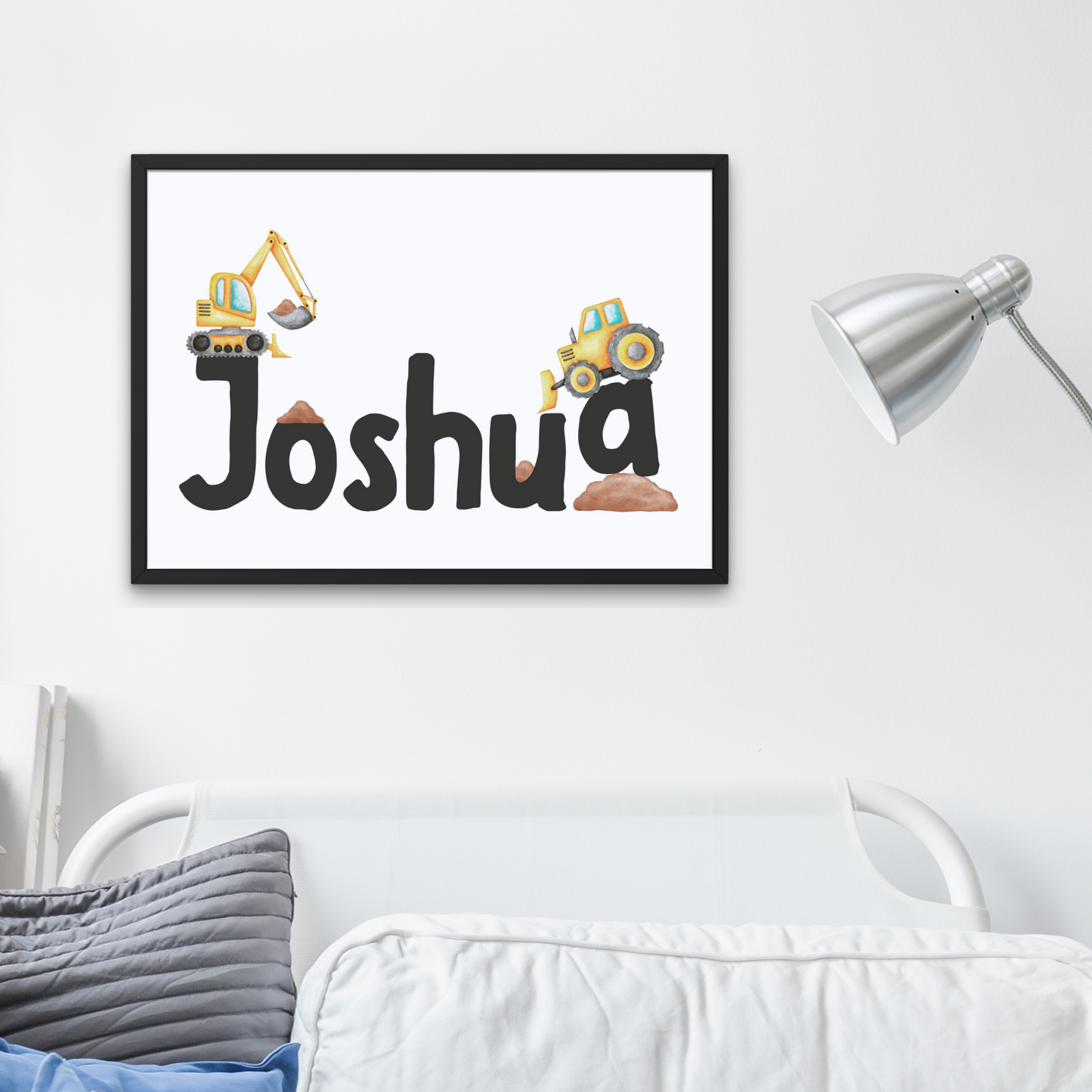 Personalised Name - Construction Site