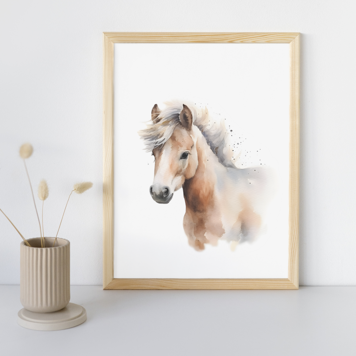 Brown Pony Print