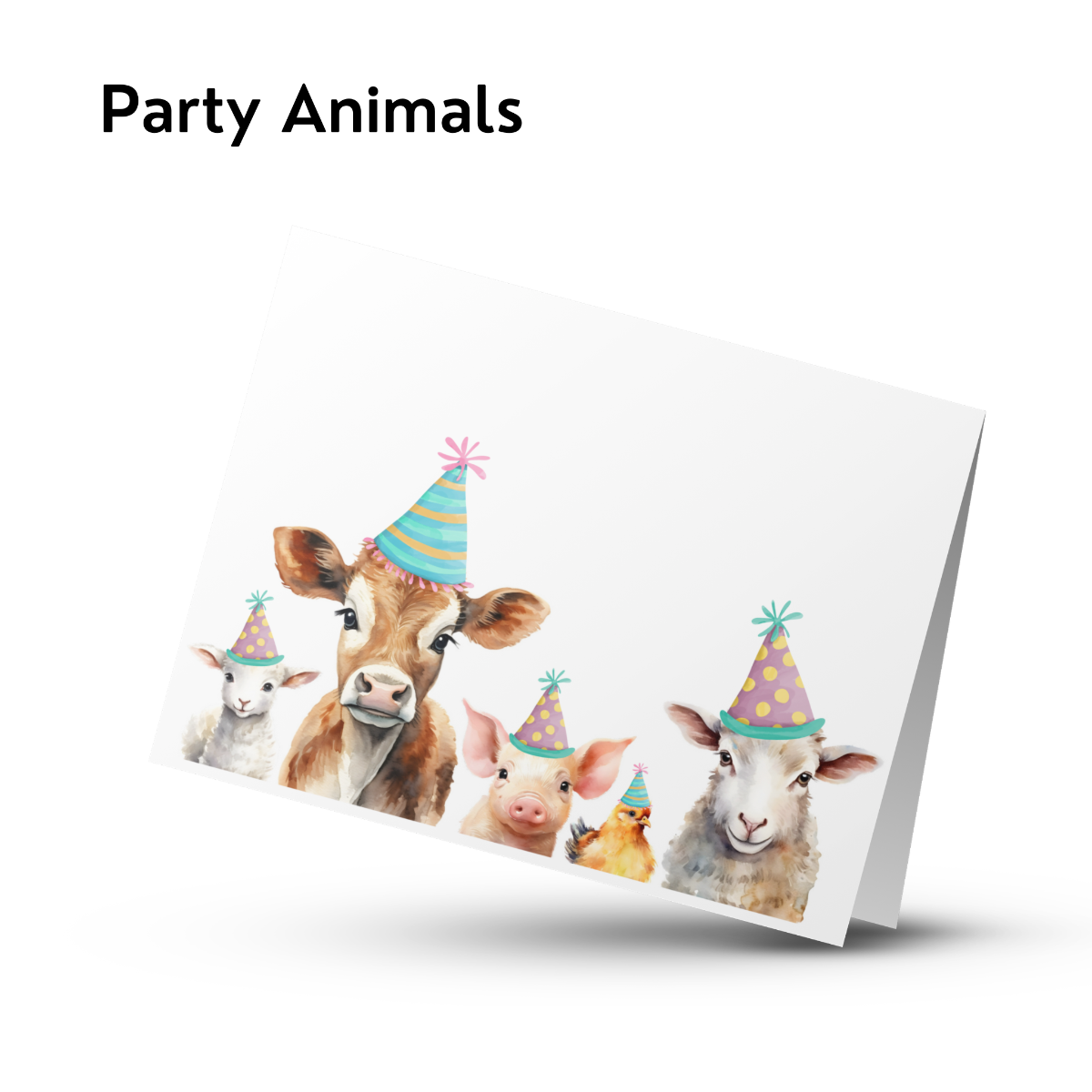 Party Animals greeting card