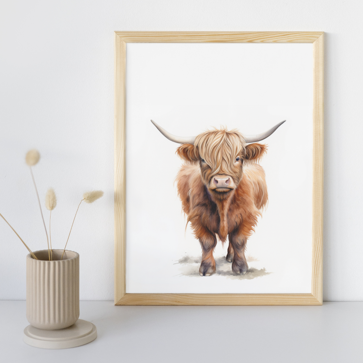 Highland Cow art