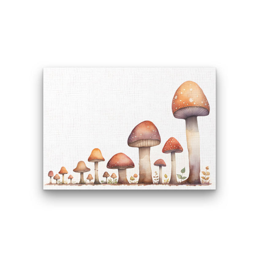 Mushroom print art