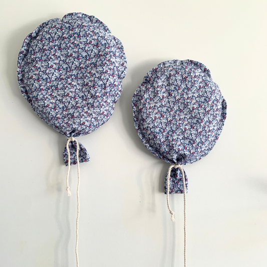 Nursery Balloons for wall - Floral blue