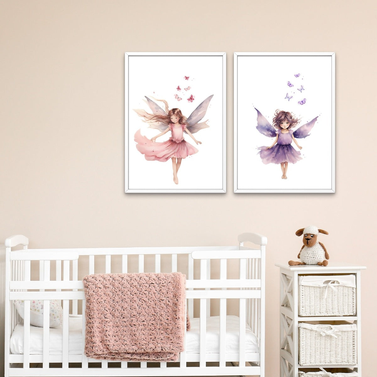 Cute faries nursery print
