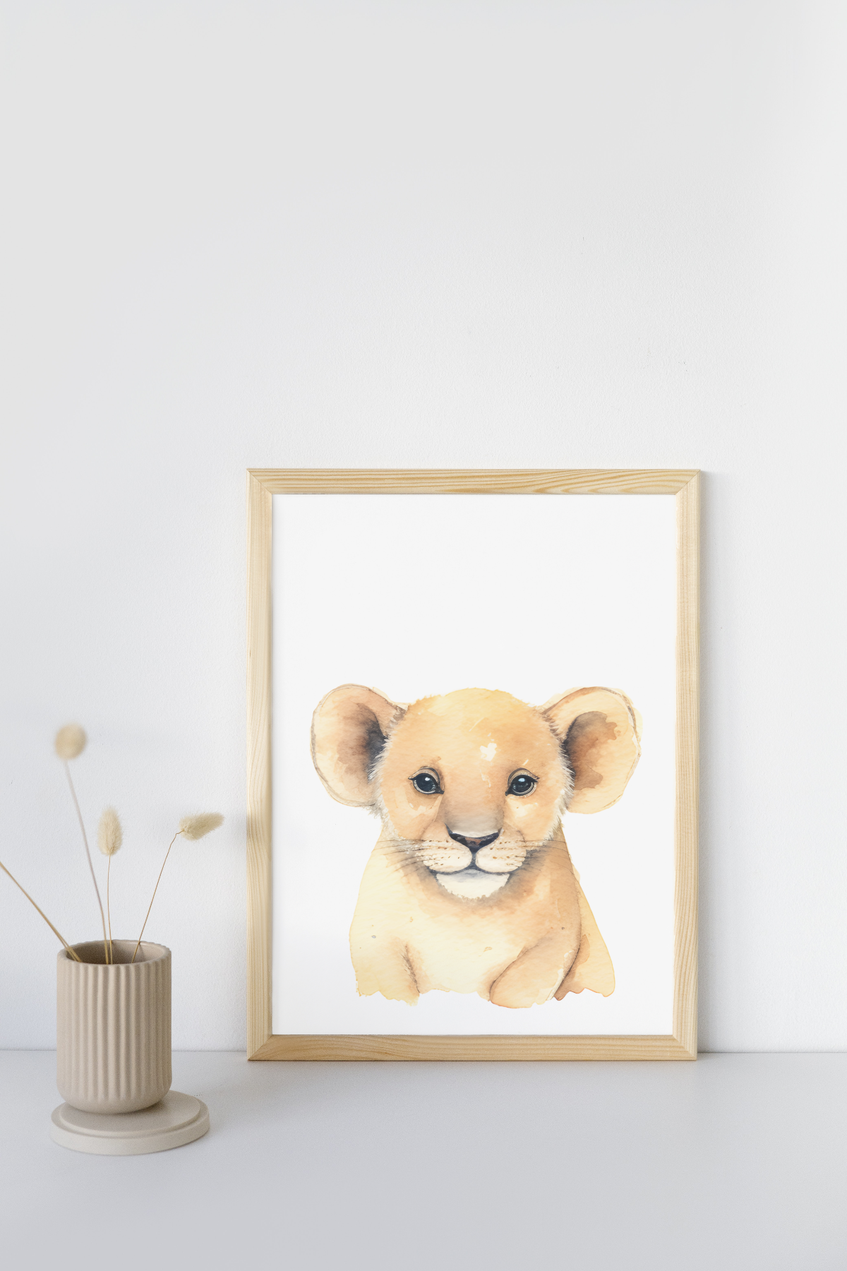 Mockup of safari lion print