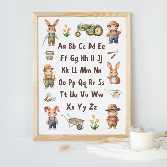 Alphabet nursery theme image