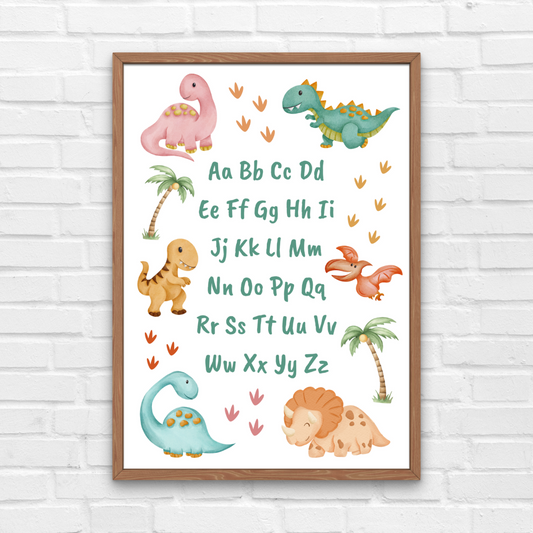 Dinosaurs Alphabet Print