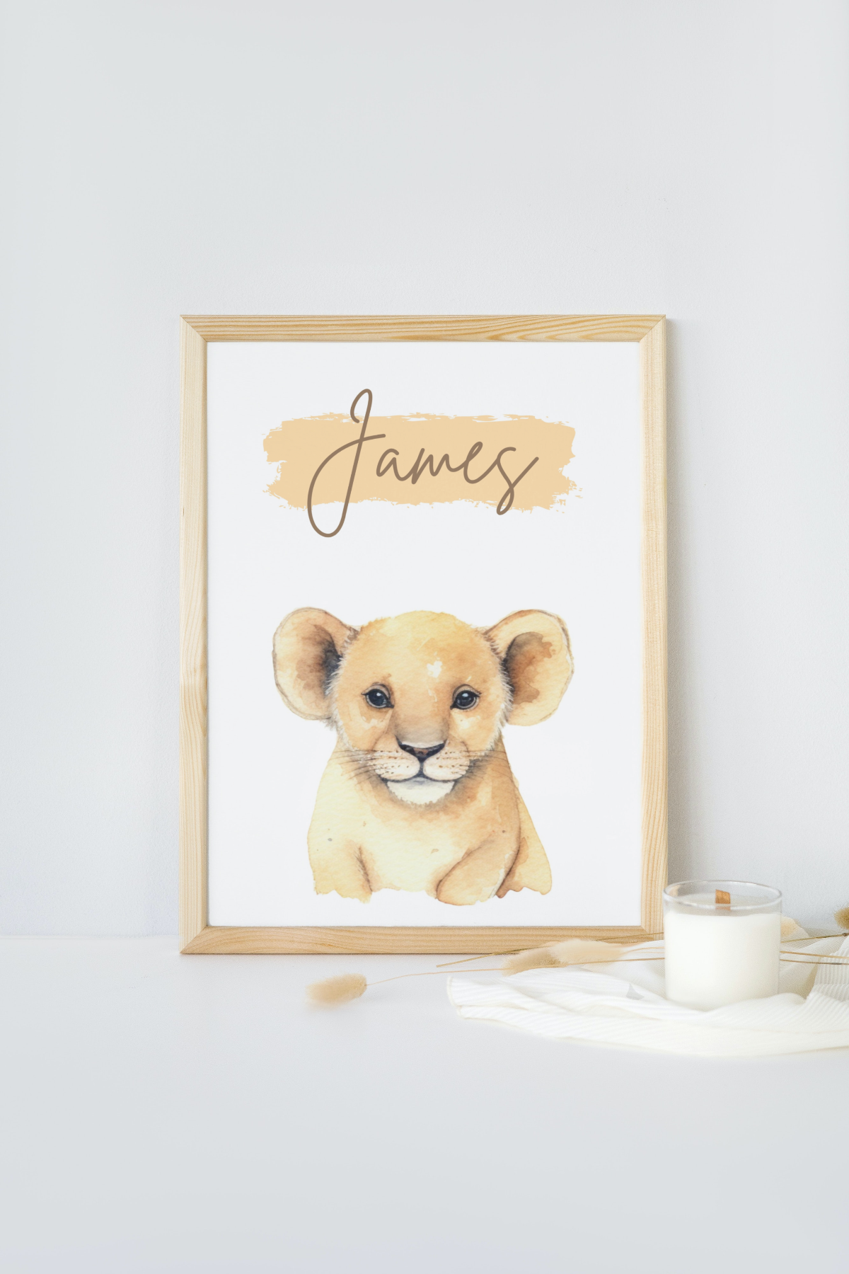 lion print for nursery - nursery decor - safari animal print