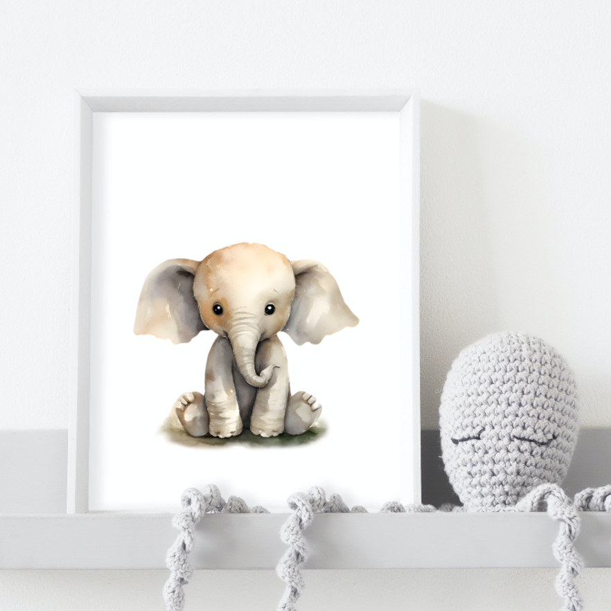 Nursery decor baby print