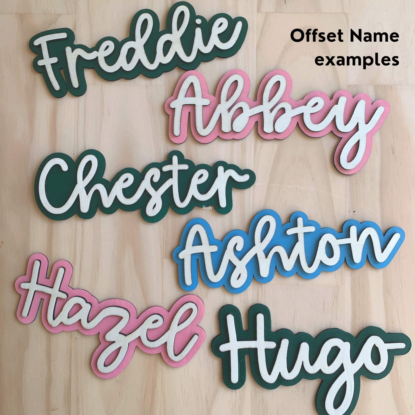Hanging Name Sign - Large - Wildflowers