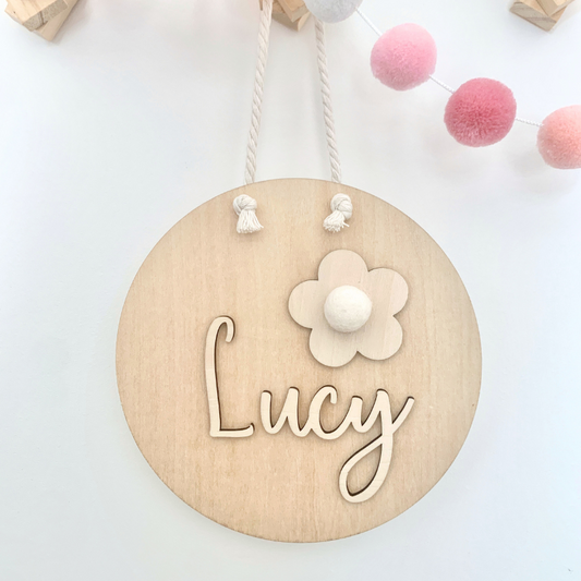 Personalised Wooden Name Plaque