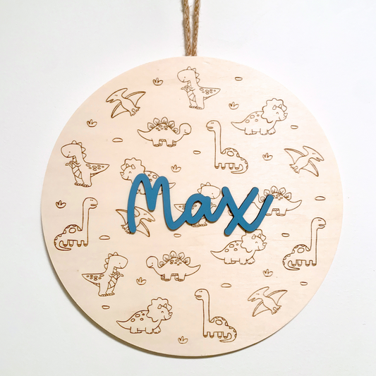 Personalised Wooden Name Plaque Custom
