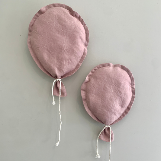 Fabric Balloons  - Dusty Pink (Linen)