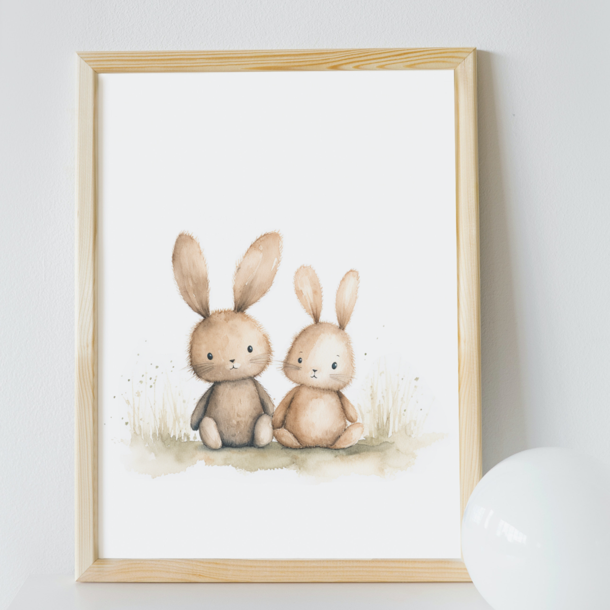 Bunny store nursery prints