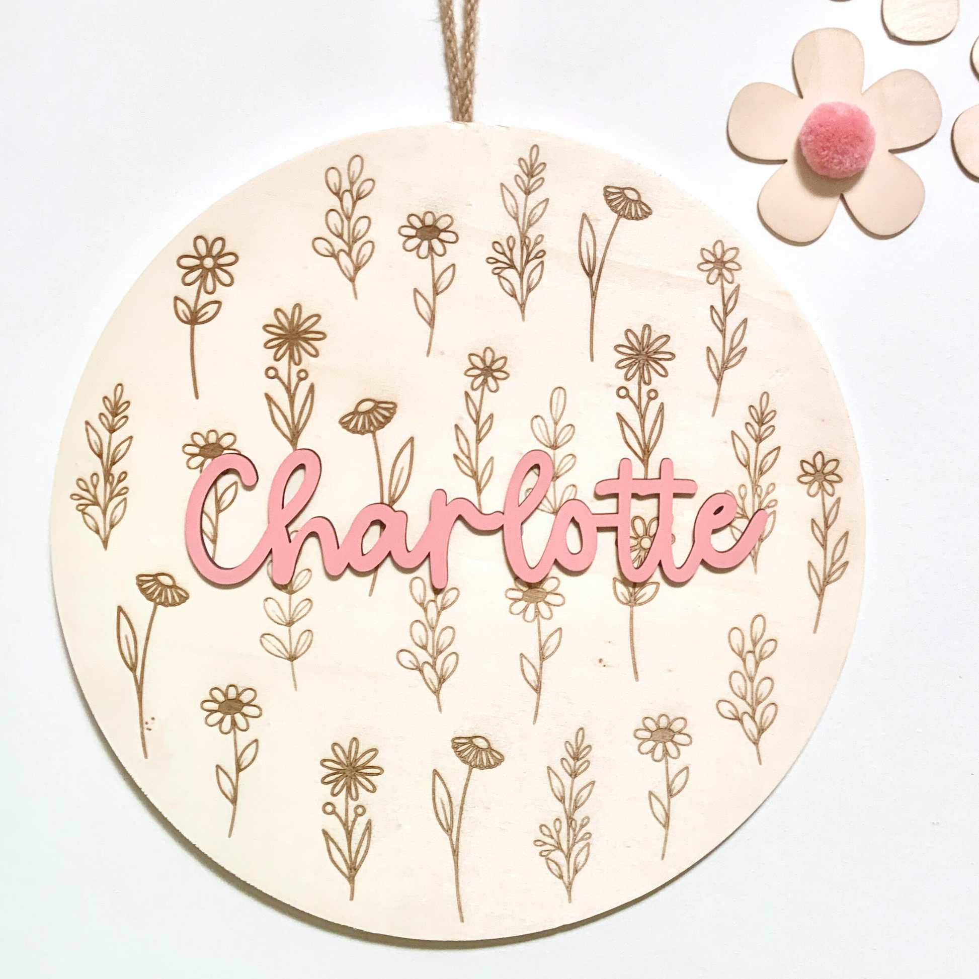 Wild Flowers name sign