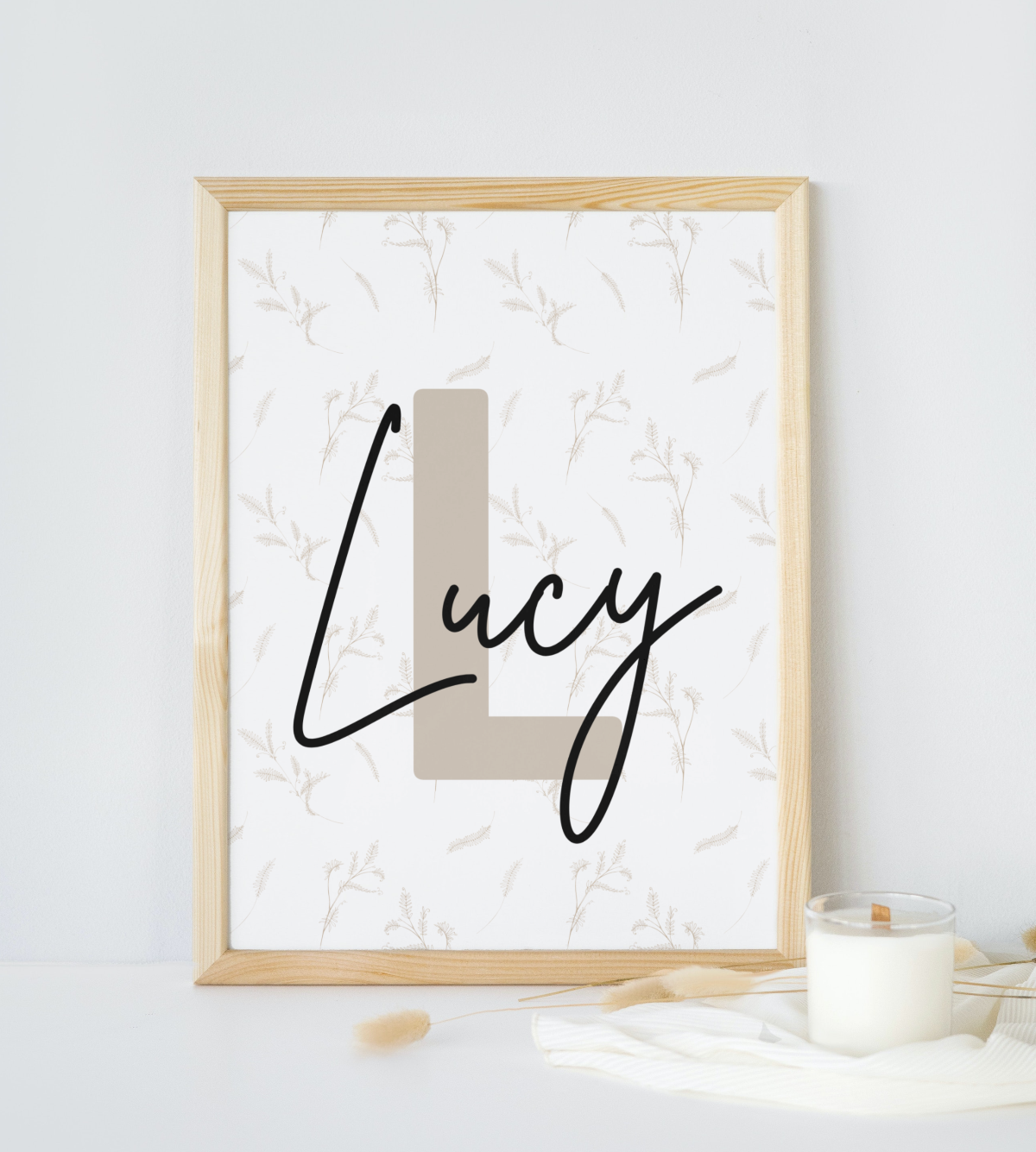 Personalised name cheap print nursery