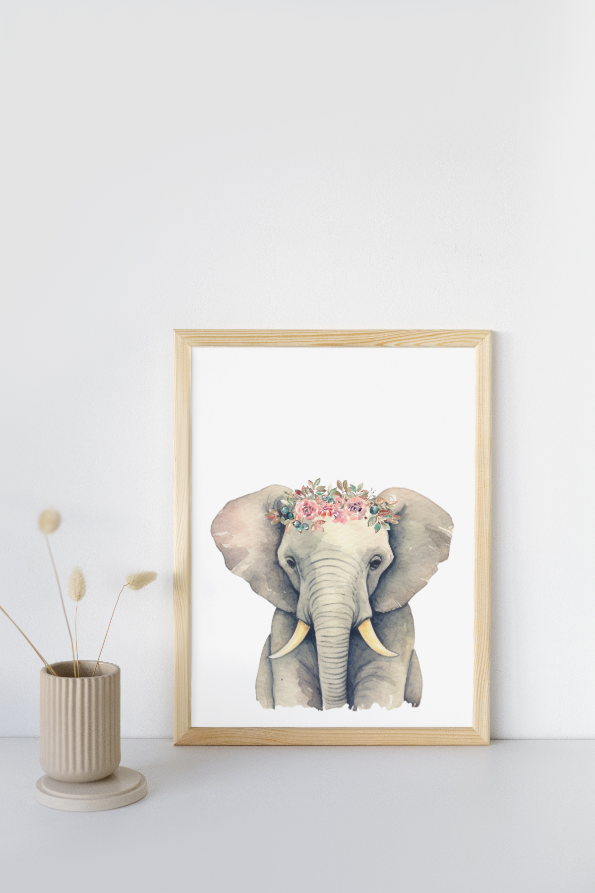 Mockup of safari elephant print