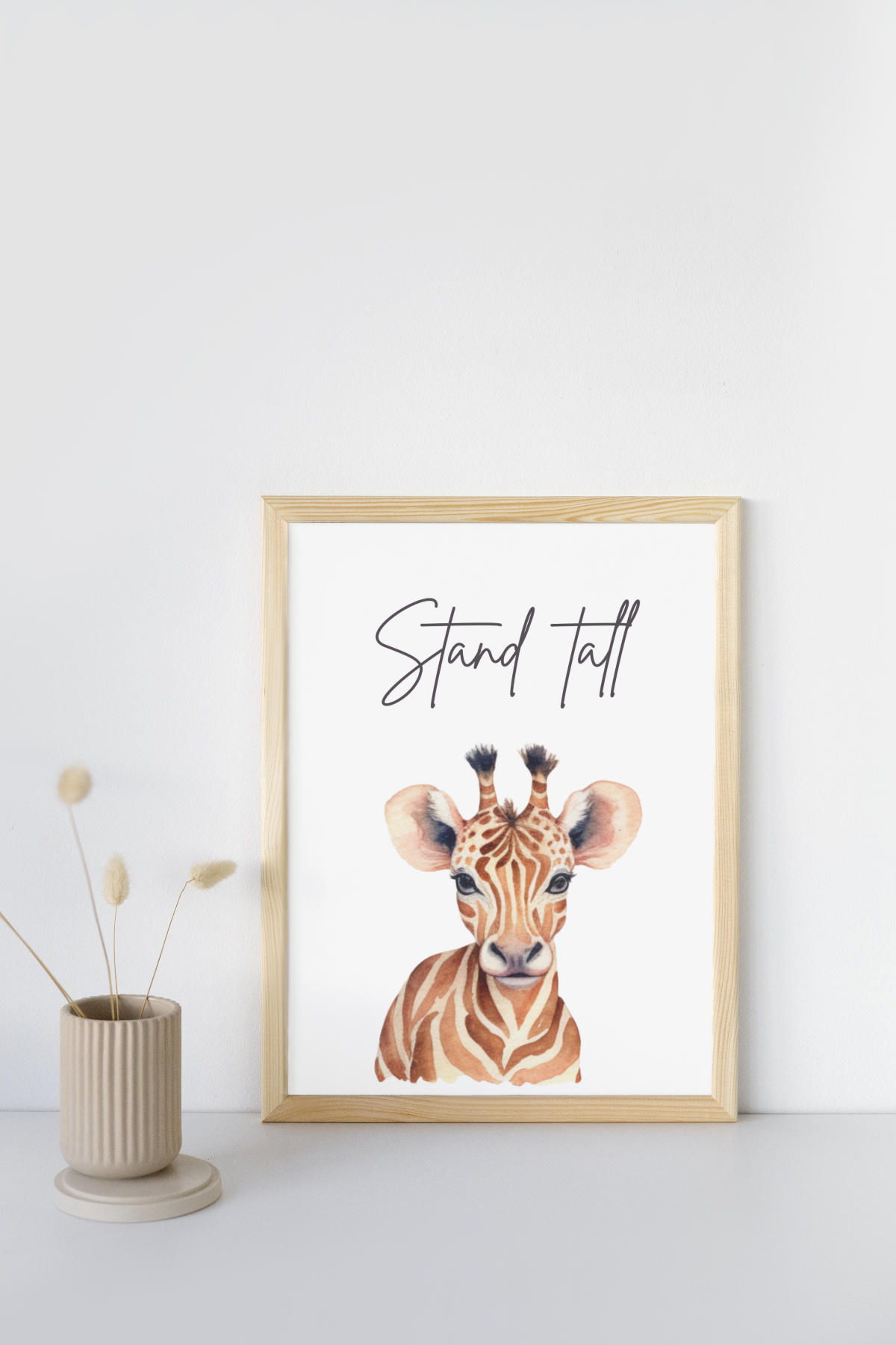 Mockup of safari giraffe
