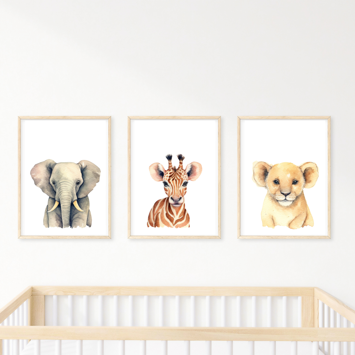 Mockup of safari animal prints