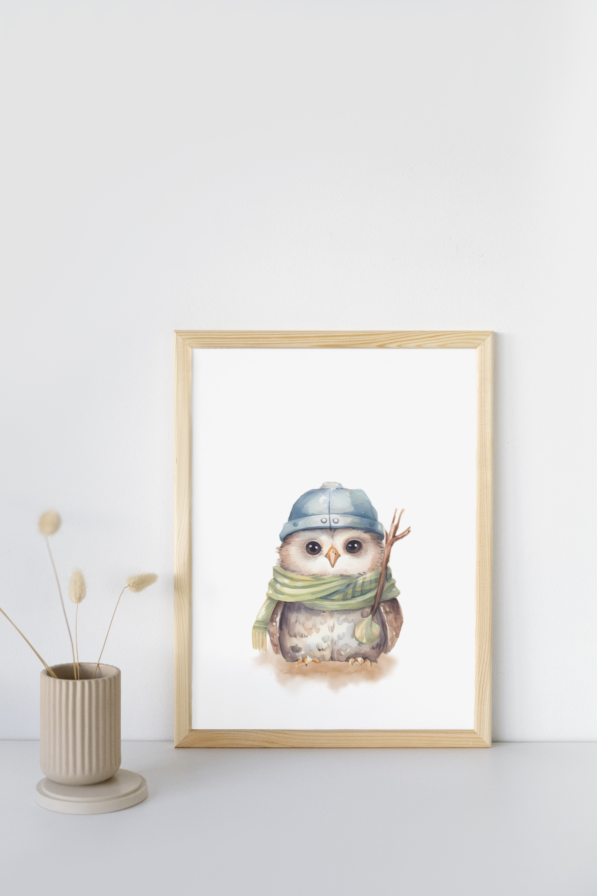 Mockup of Nursery print Owl