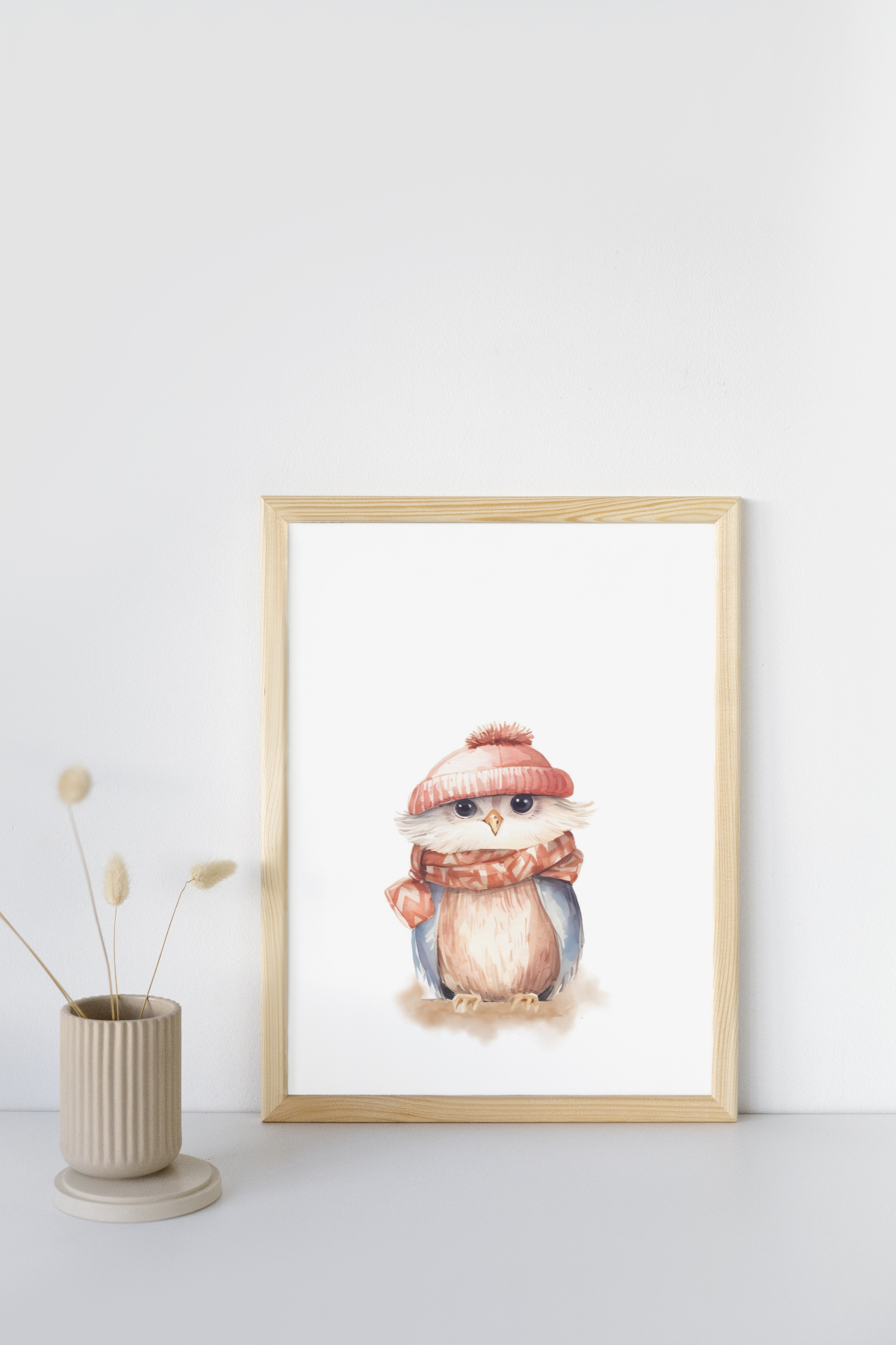 Mockup of Nursery print owl