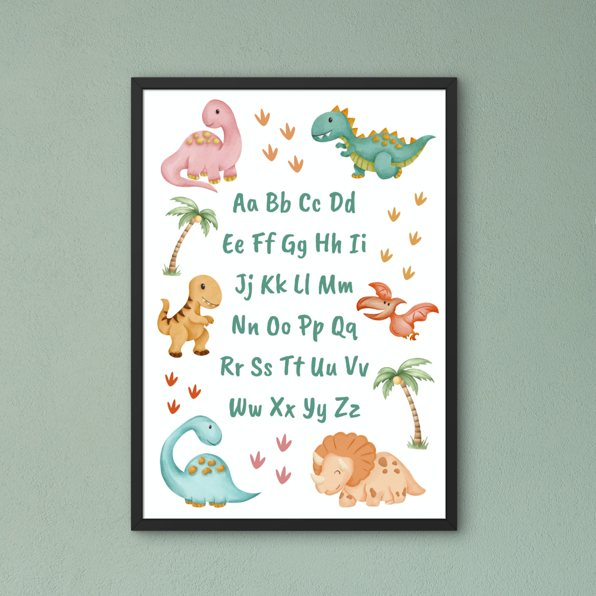 Dinosaurs Alphabet Print