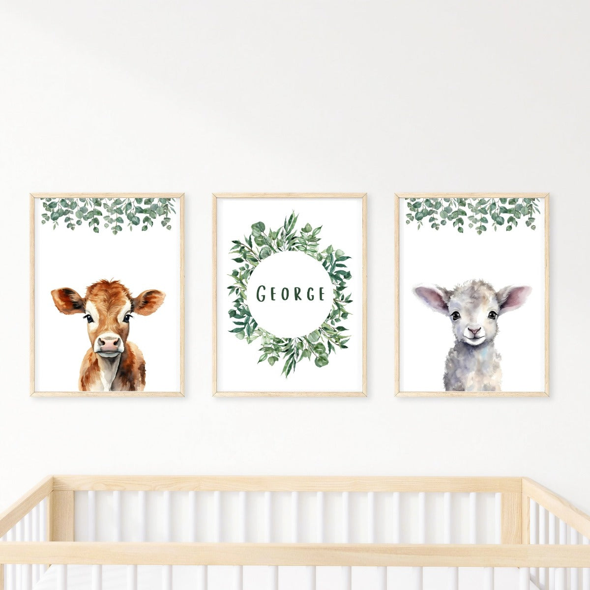 Boy version of personalised print farm friends