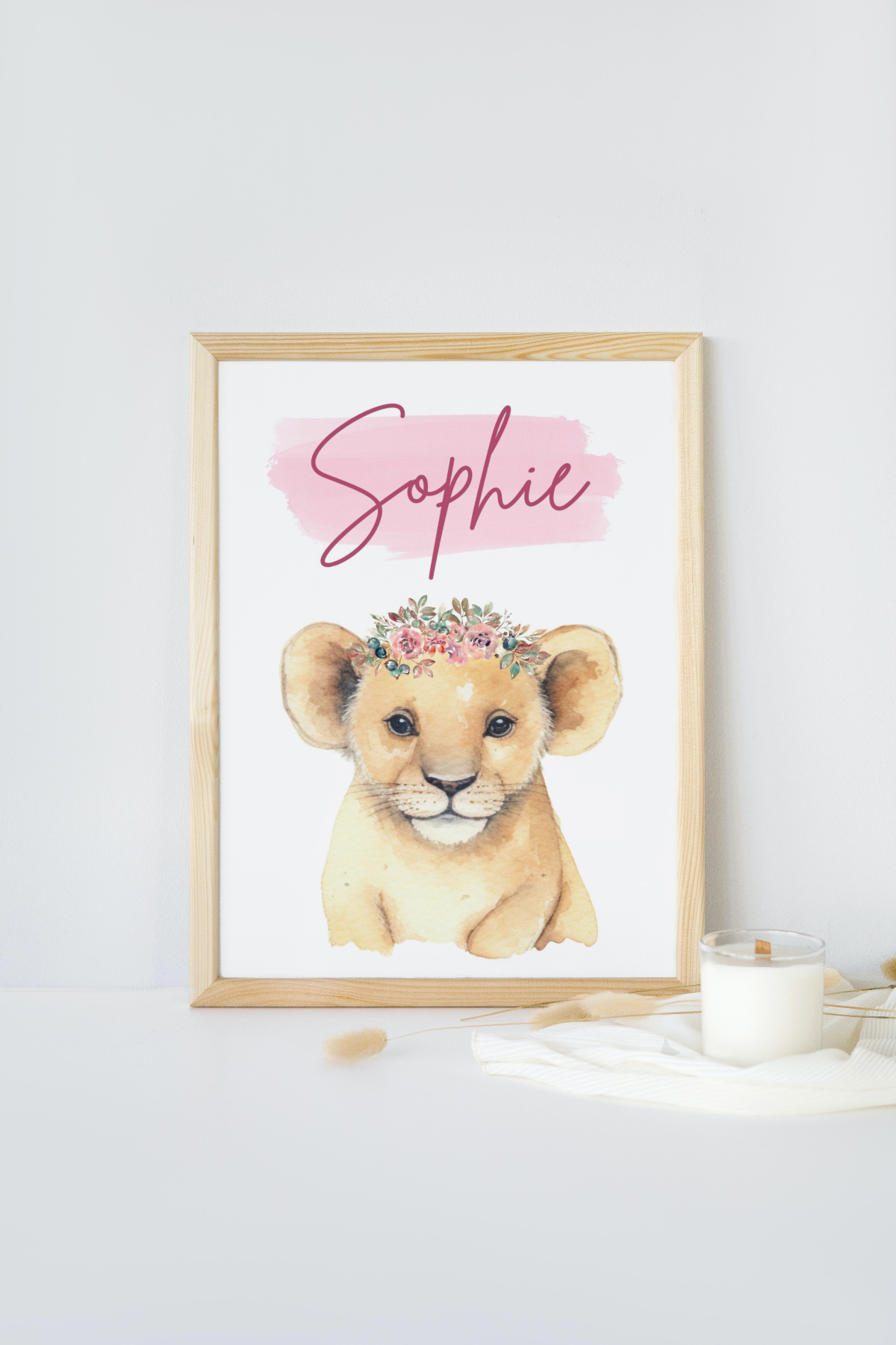 Safari set personalised name on lion