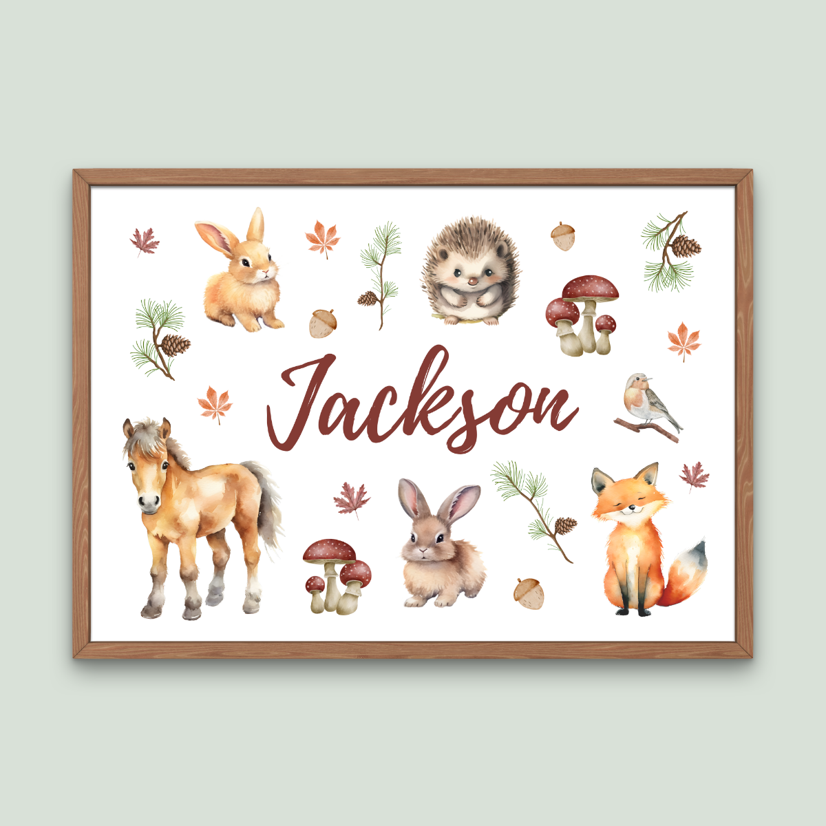 Personalised Woodland Collage