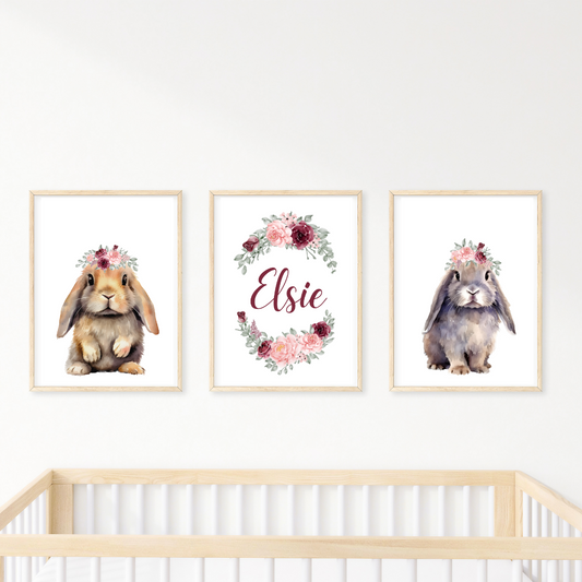 Personalised Bunnies Set