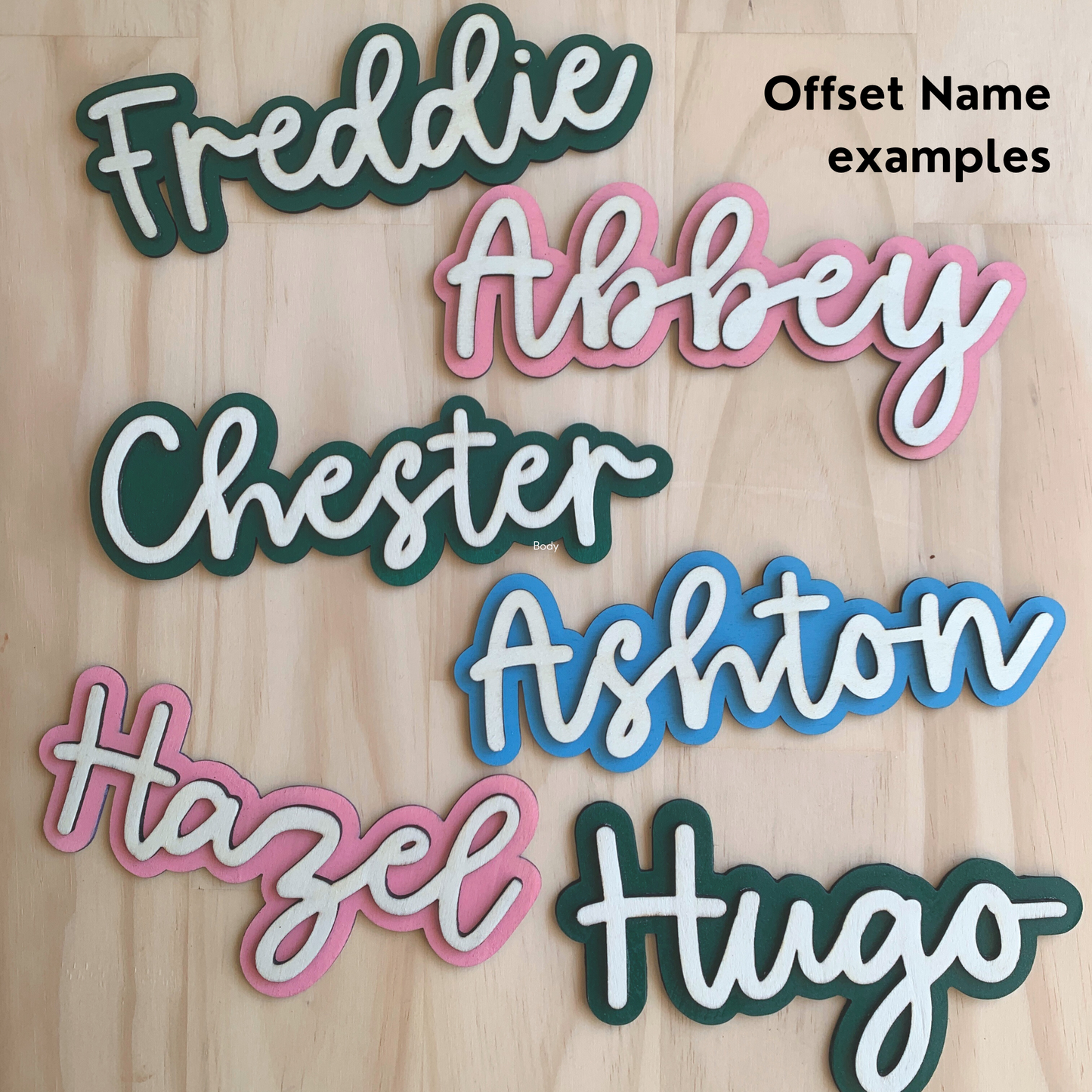 Hanging Name Sign - Large - Unicorn