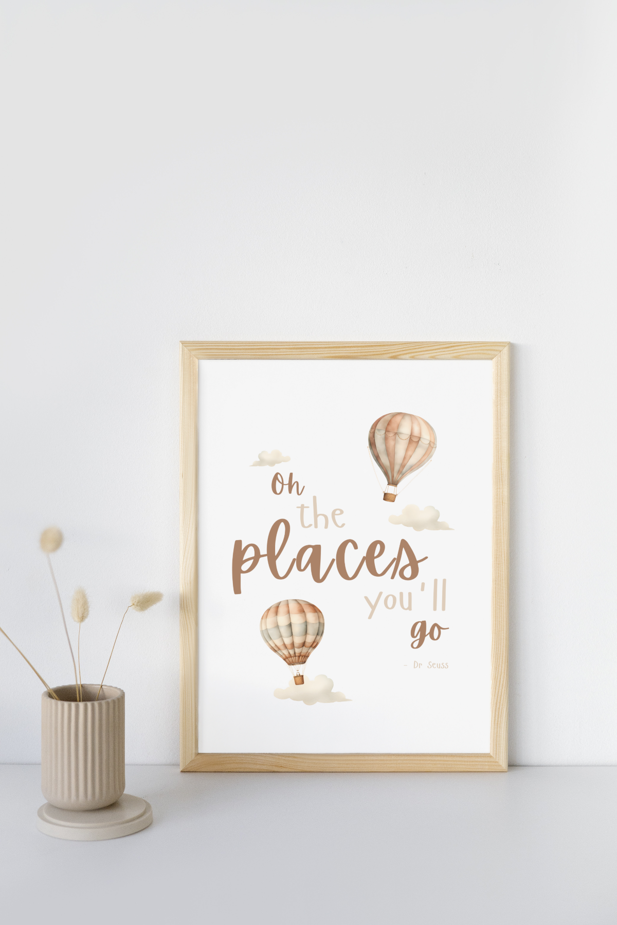 Mockup of Nursery Art Print - Quote