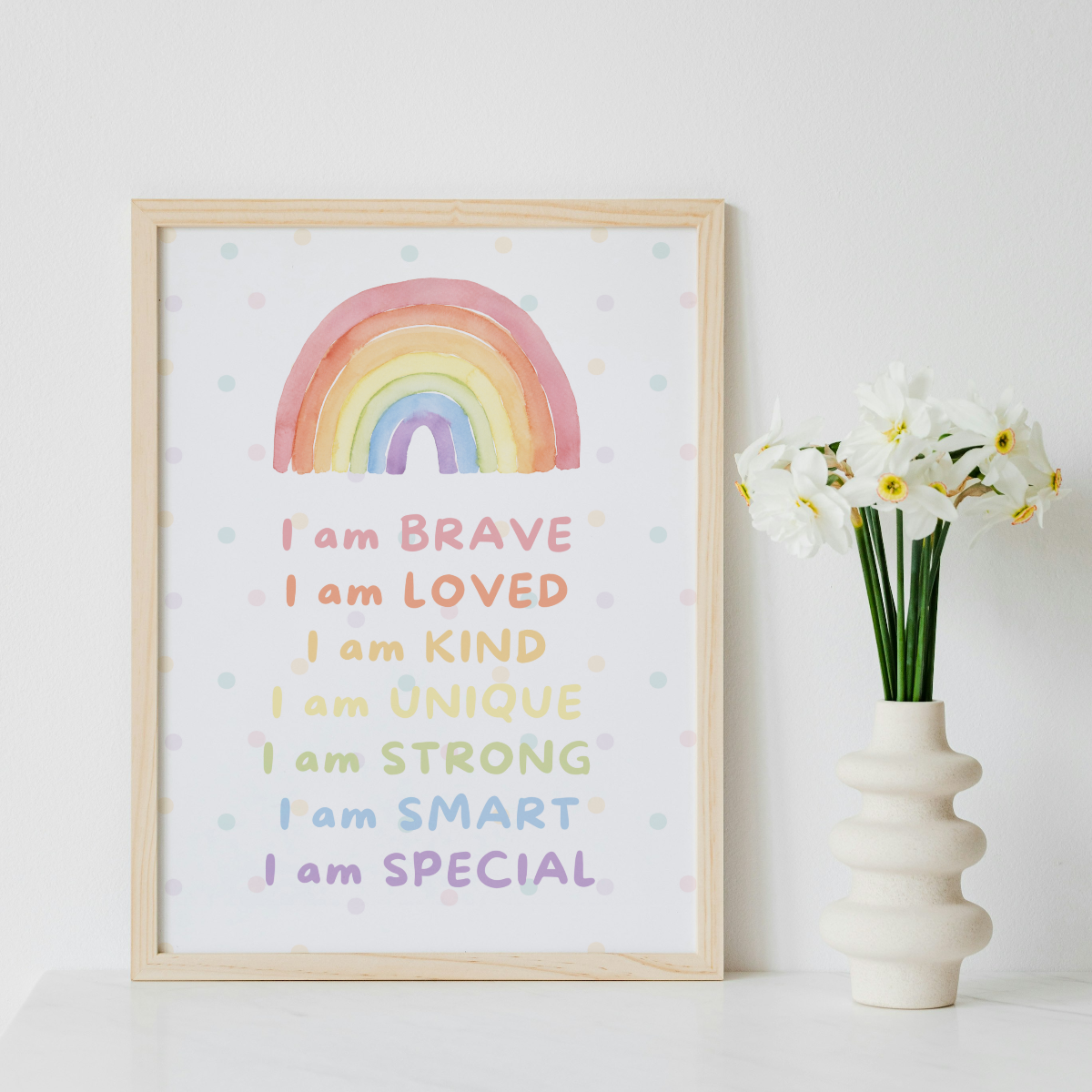 Affirmations Print - Rainbow