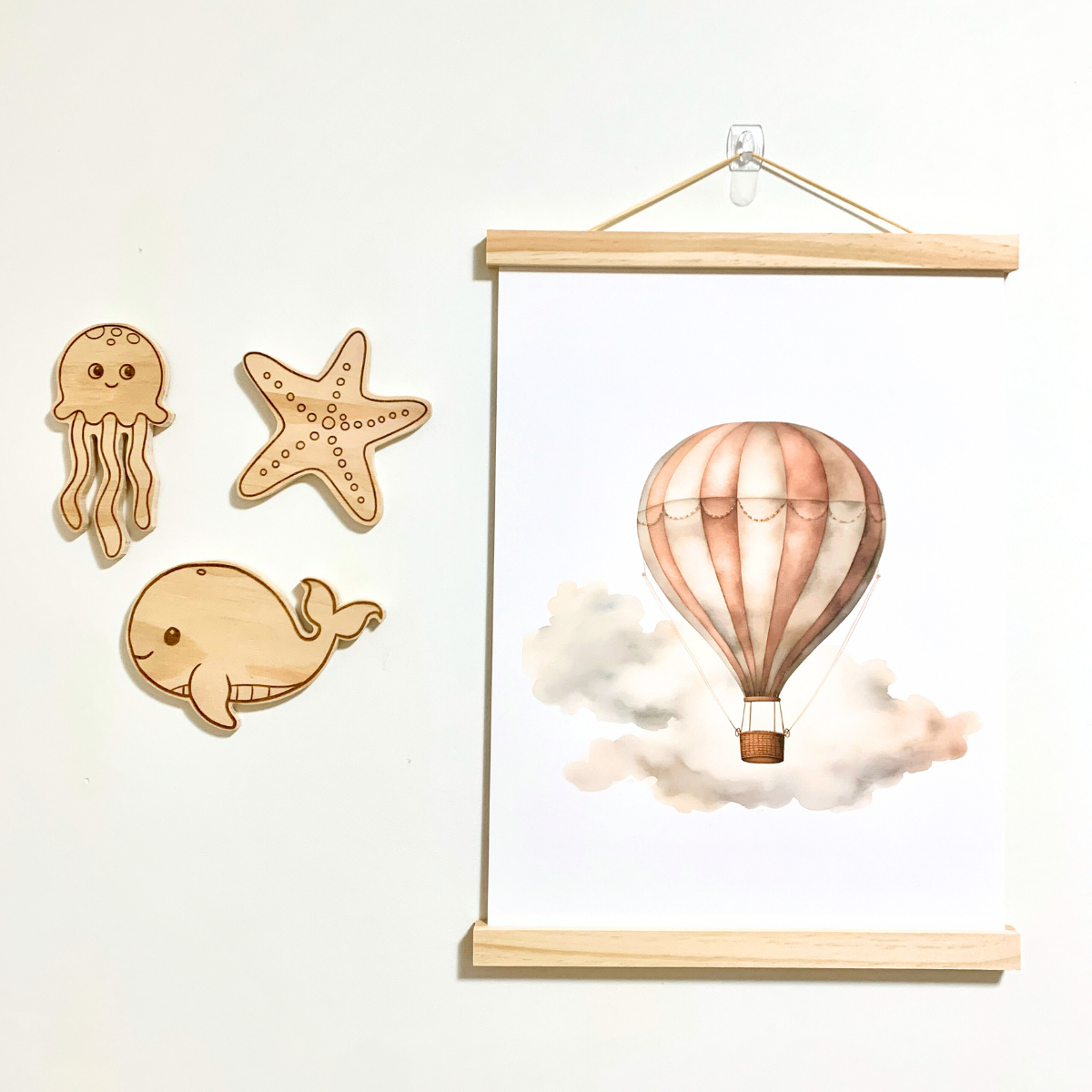 'Ocean Creatures' | Wooden Wall Decor | Set or Individual available