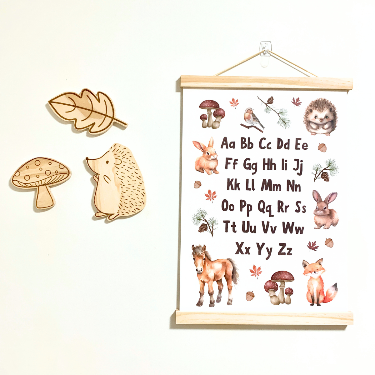 'Woodland Treasures' | Wooden Wall Decor | Set or Individual available