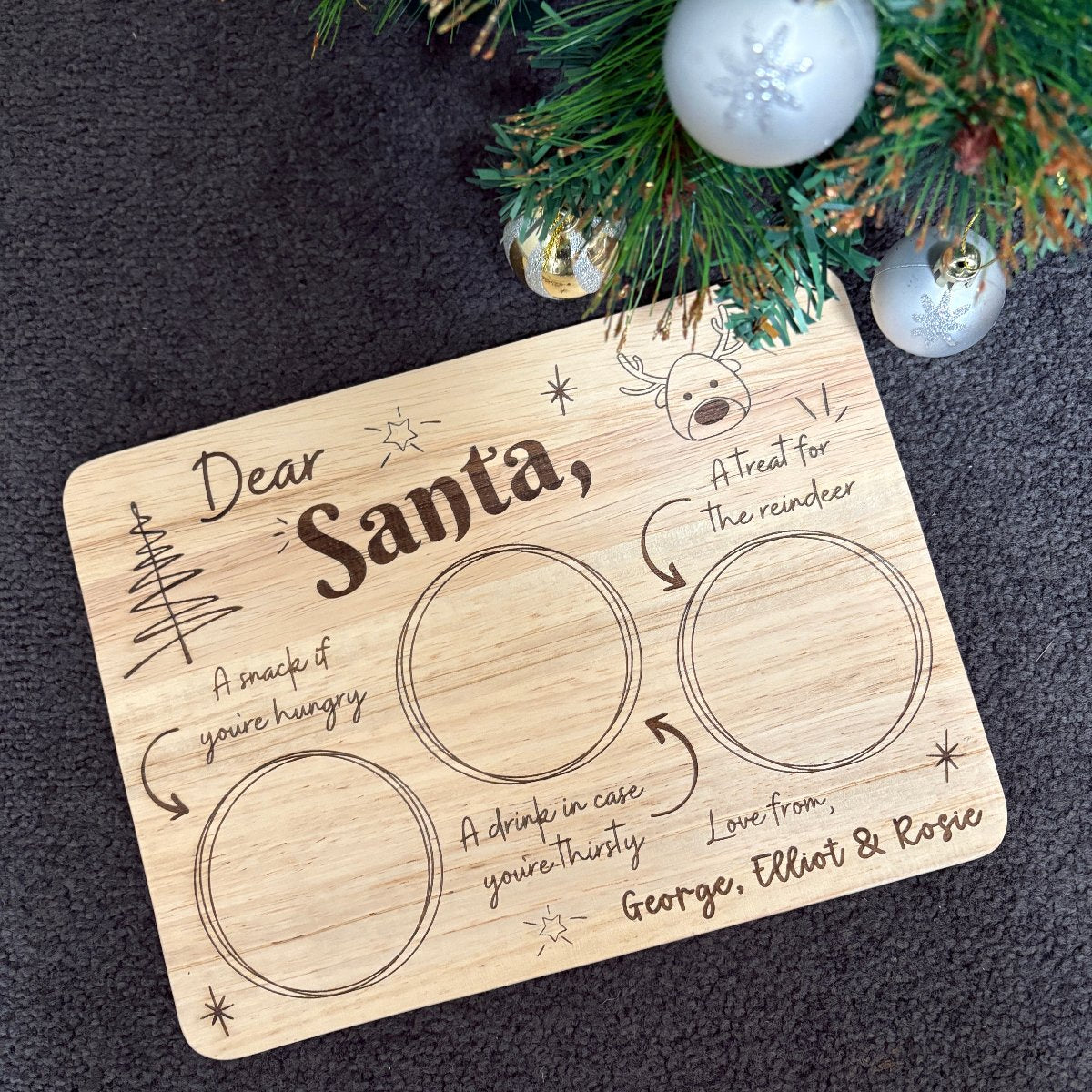 Personalised Santa Treat Board